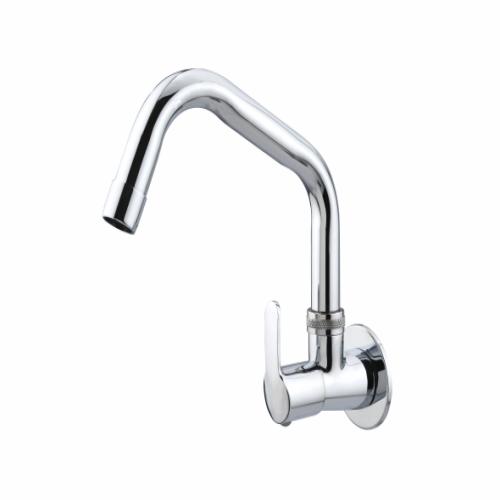 Sink Cock Swinging Spout with Wall Flange